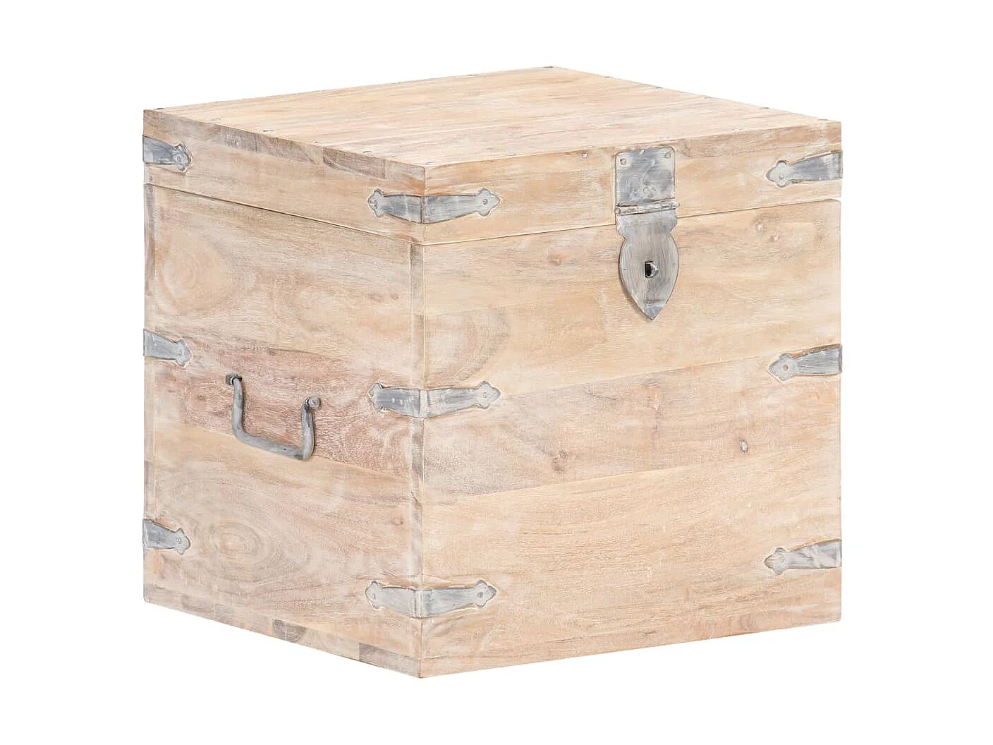 Coffre 40x40x40 Bois d'acacia solide 2