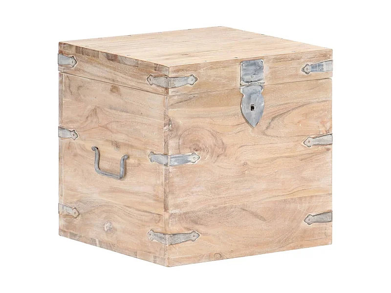 Coffre 40x40x40 Bois d'acacia solide 2