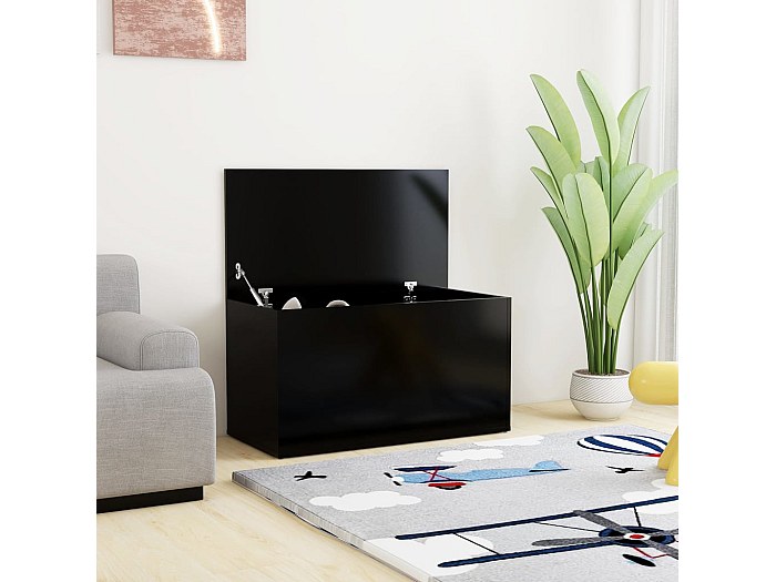 Coffre de rangement Noir 84x42x46