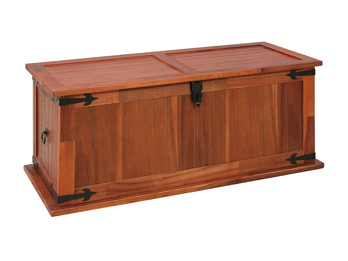Coffre de rangement 90x45x40 Bois d'acacia solide