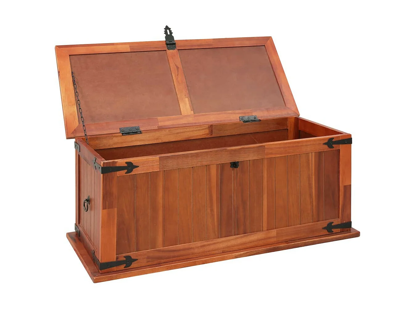 Coffre de rangement 90x45x40 Bois d'acacia solide