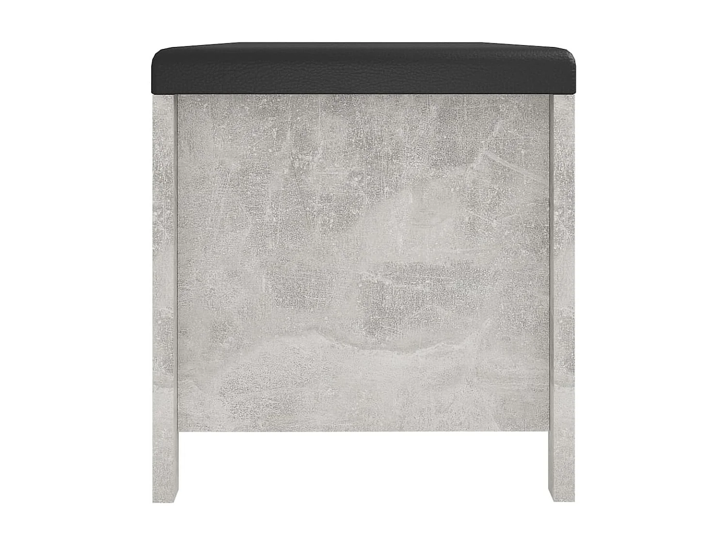 Boîte de rangement et coussin Gris béton 105x40x45