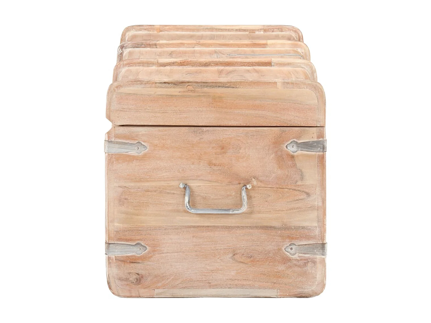 Coffre de rangement 90x40x40 Bois d'acacia solide 2