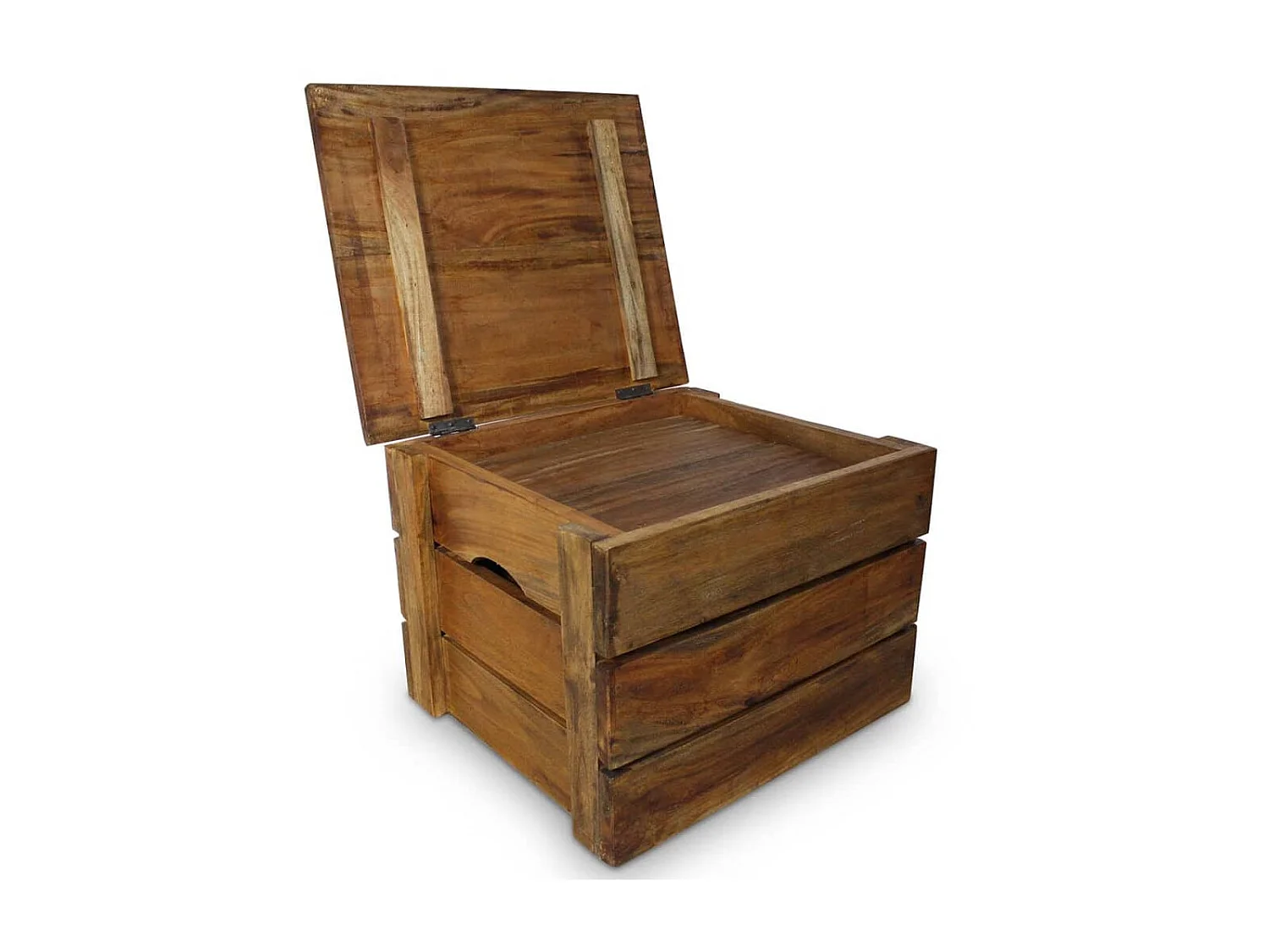 Jeu de caisse de rangement 2 pcs Bois de récupération massif