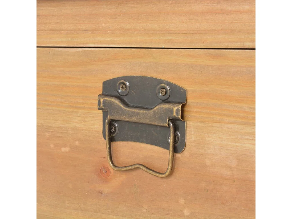 Coffre de rangement avec coussin 80x40x40 MDF