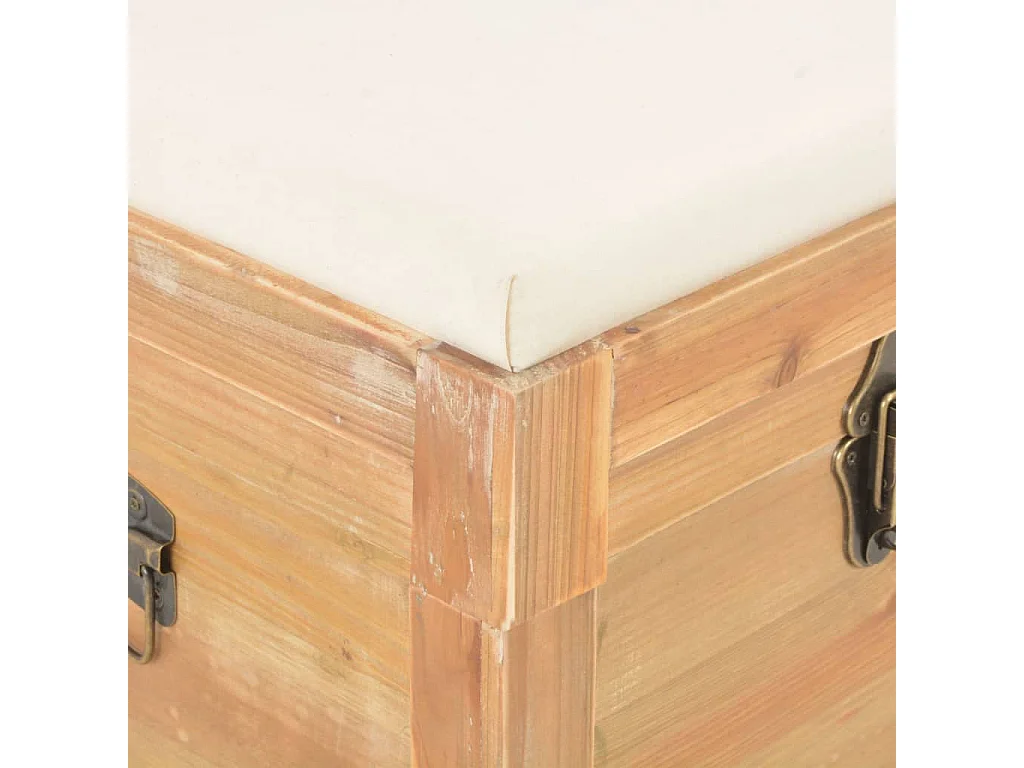 Coffre de rangement avec coussin 80x40x40 MDF