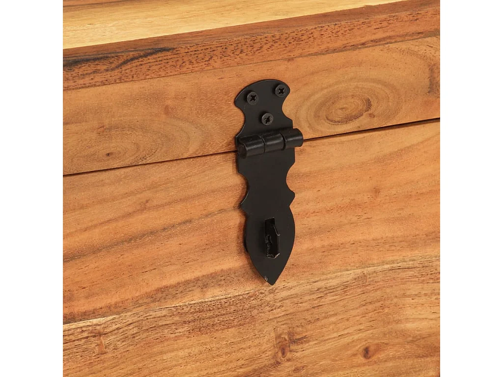 Boîte de rangement 39x28x31 Bois massif d'acacia