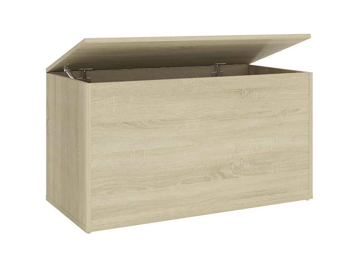 Opbergkist 84x42x46 cm bewerkt hout sonoma eikenkleurig