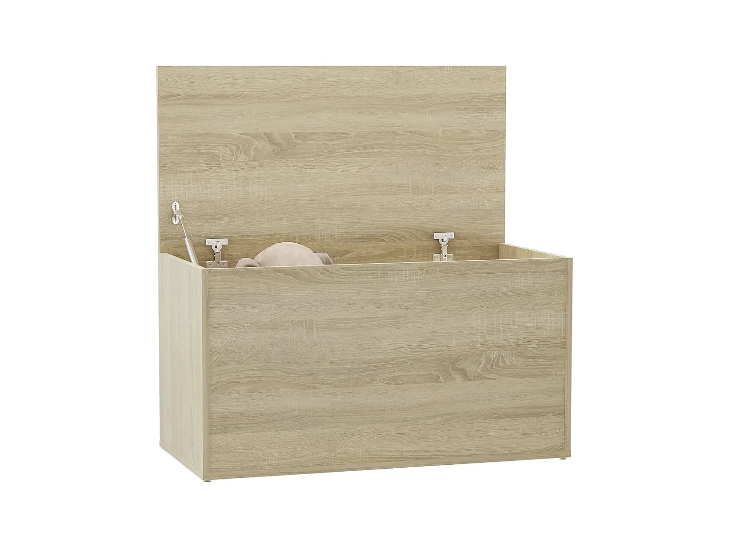 Opbergkist 84x42x46 cm bewerkt hout sonoma eikenkleurig