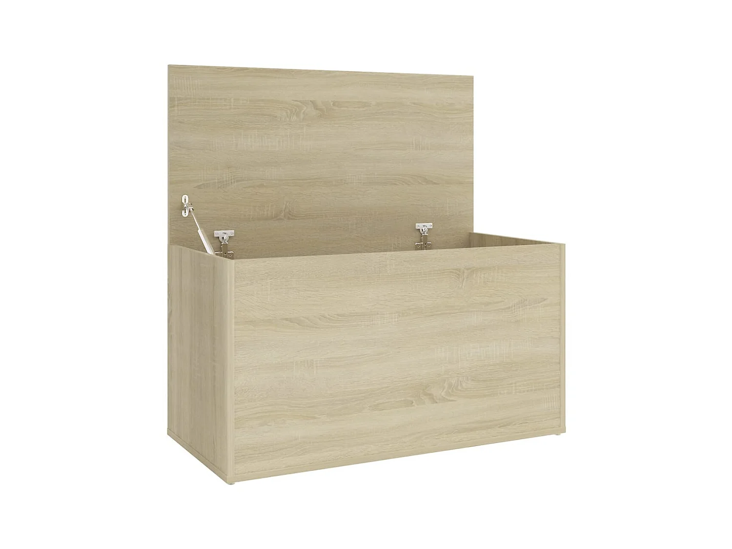 Opbergkist 84x42x46 cm bewerkt hout sonoma eikenkleurig