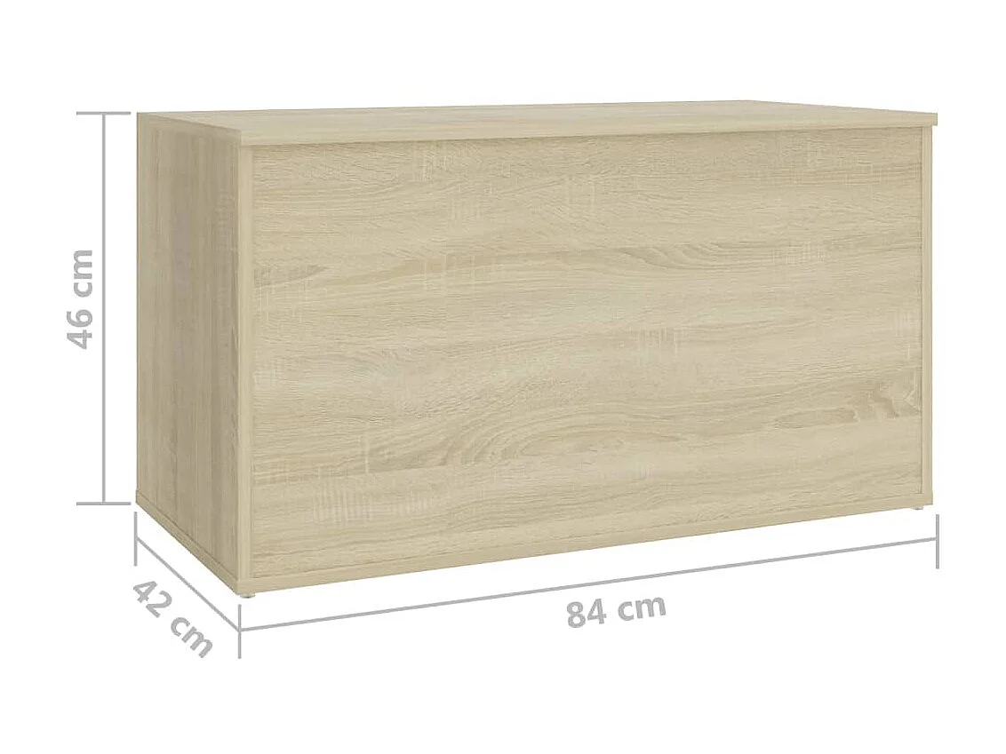 Coffre de rangement Chêne sonoma 84x42x46