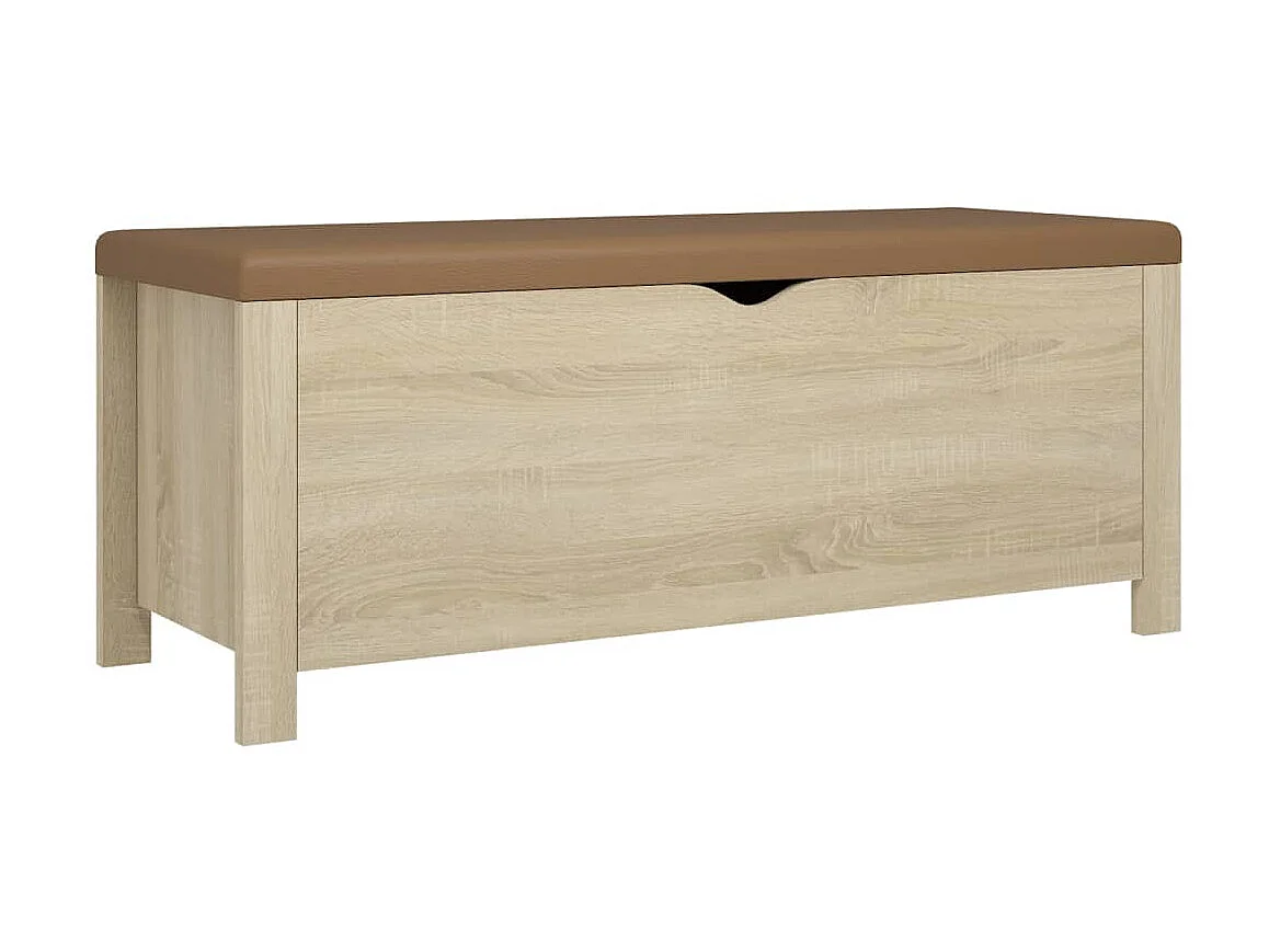 Boîte de rangement coussin Chêne sonoma 105x40x45