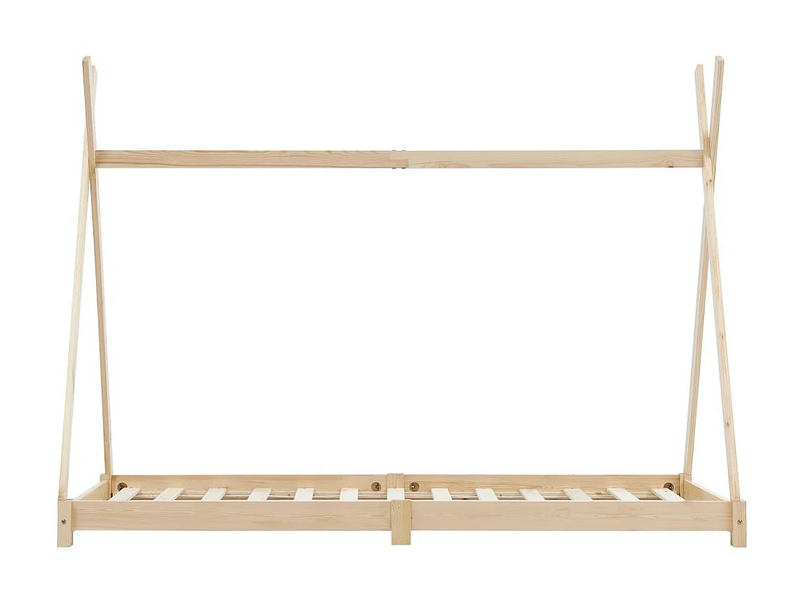 Lit enfant tente bois pin massif naturel Indiana 90x200