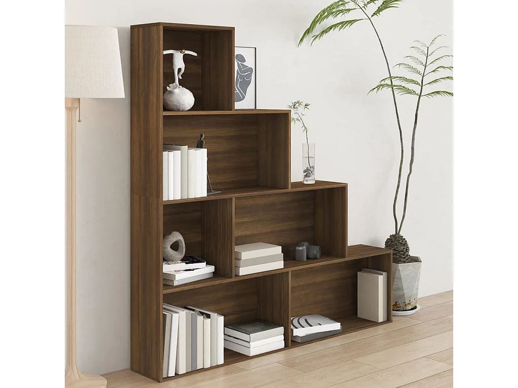 Armoire à livres Chêne marron 155x24x160