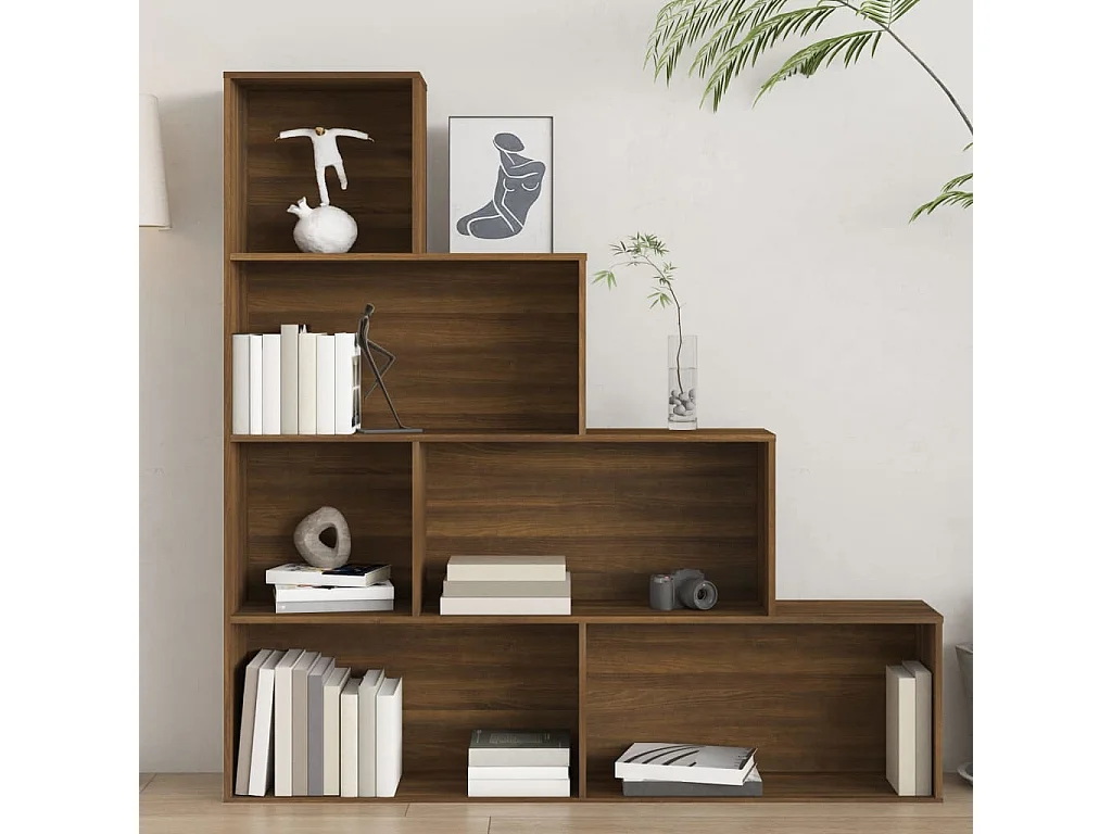 Armoire à livres Chêne marron 155x24x160