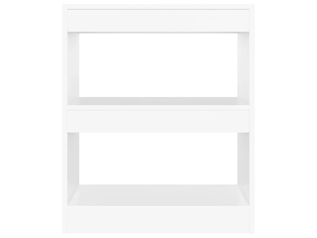 Bibliothèque-Séparateur de pièce Blanc 60x30x72