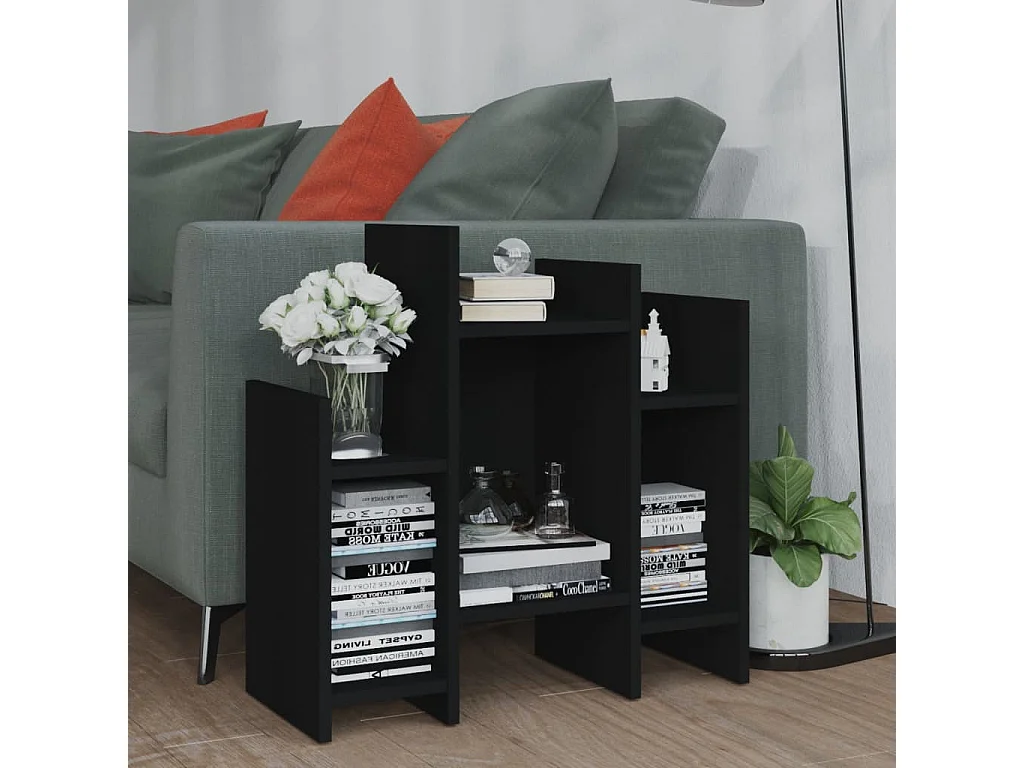 Petite bibliothèque Noir 60x26x60