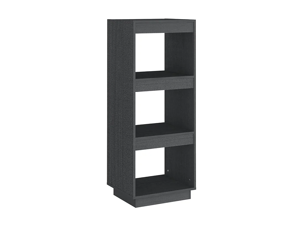 Bibliothèque-Séparateur de pièce Gris 40x35x103 Pin massif