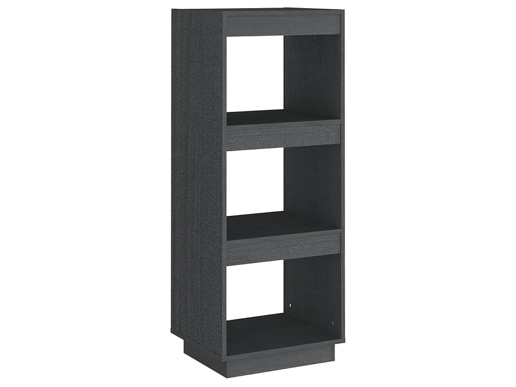 Bibliothèque-Séparateur de pièce Gris 40x35x103 Pin massif