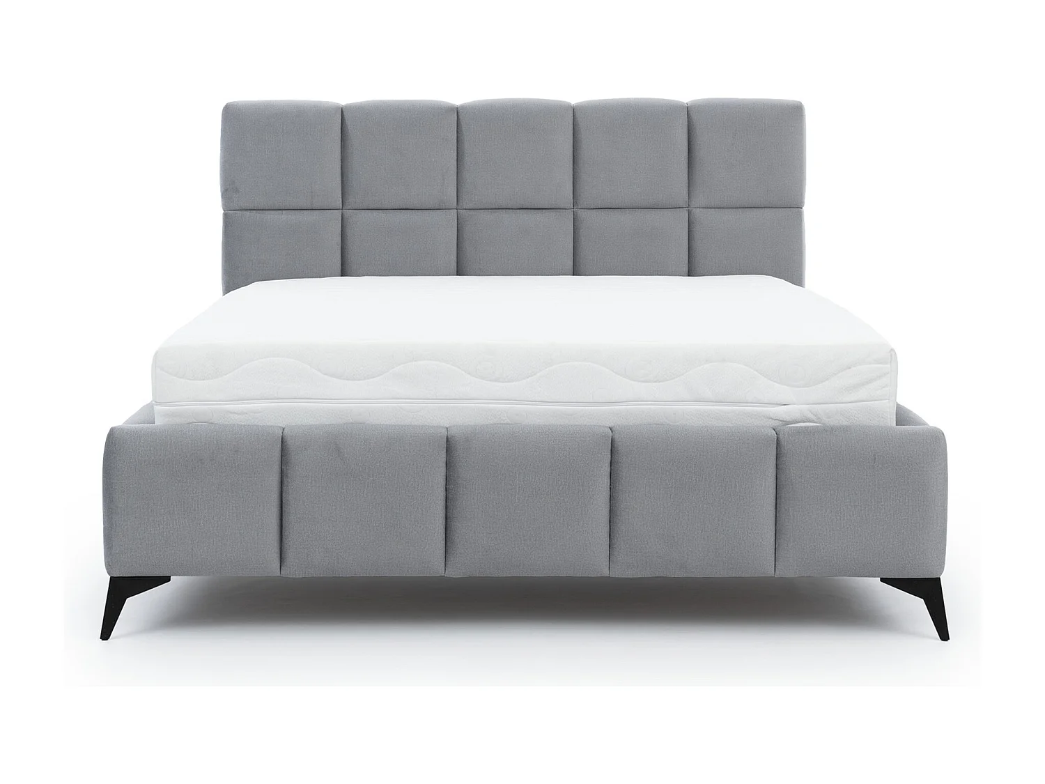 Lit coffre de luxe velours capitonné Mister-Couleur Vert épinard-180x200