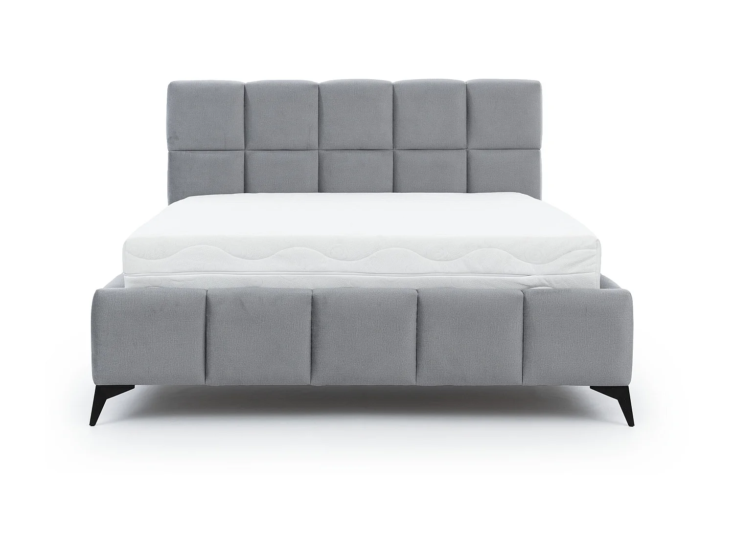 Lit coffre de luxe velours capitonné Mister-Couleur Vert épinard-160x200