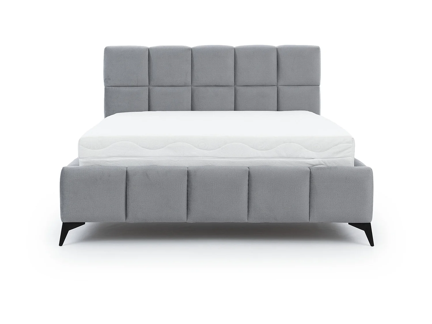 Mister luxe gewatteerd fluwelen opbergbed-Kleur Bruin-Slapen 160x200cm