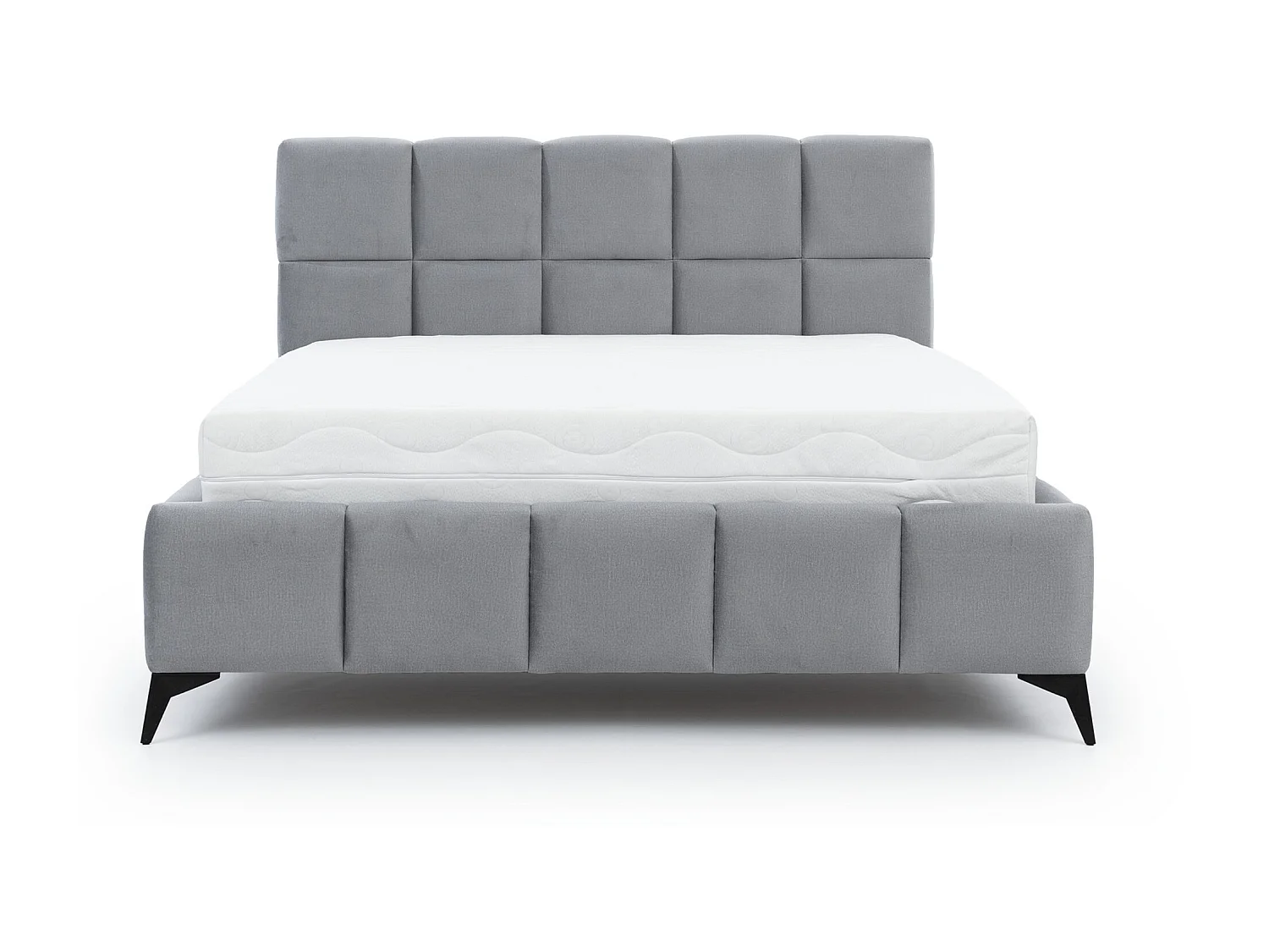 Lit coffre de luxe velours capitonné Mister-Couleur Vert olive-160x200