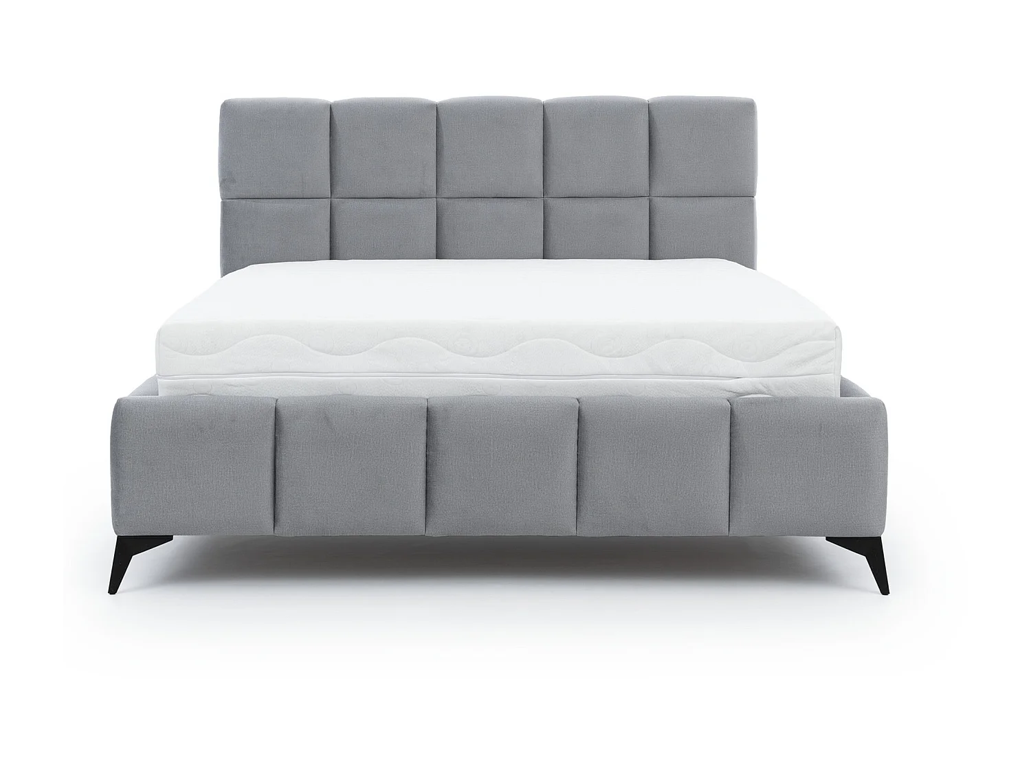 Lit coffre de luxe velours capitonné Mister-Couleur Bleu pétrole-180x200