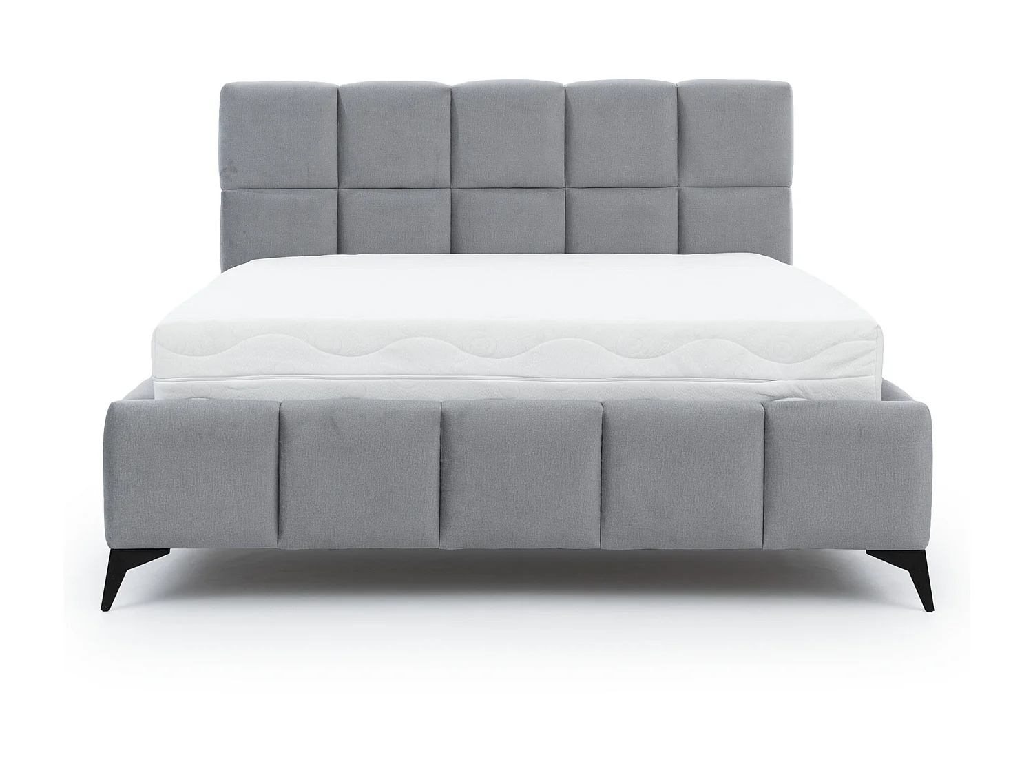 Lit coffre de luxe velours capitonné Mister-Couleur Noir-160x200