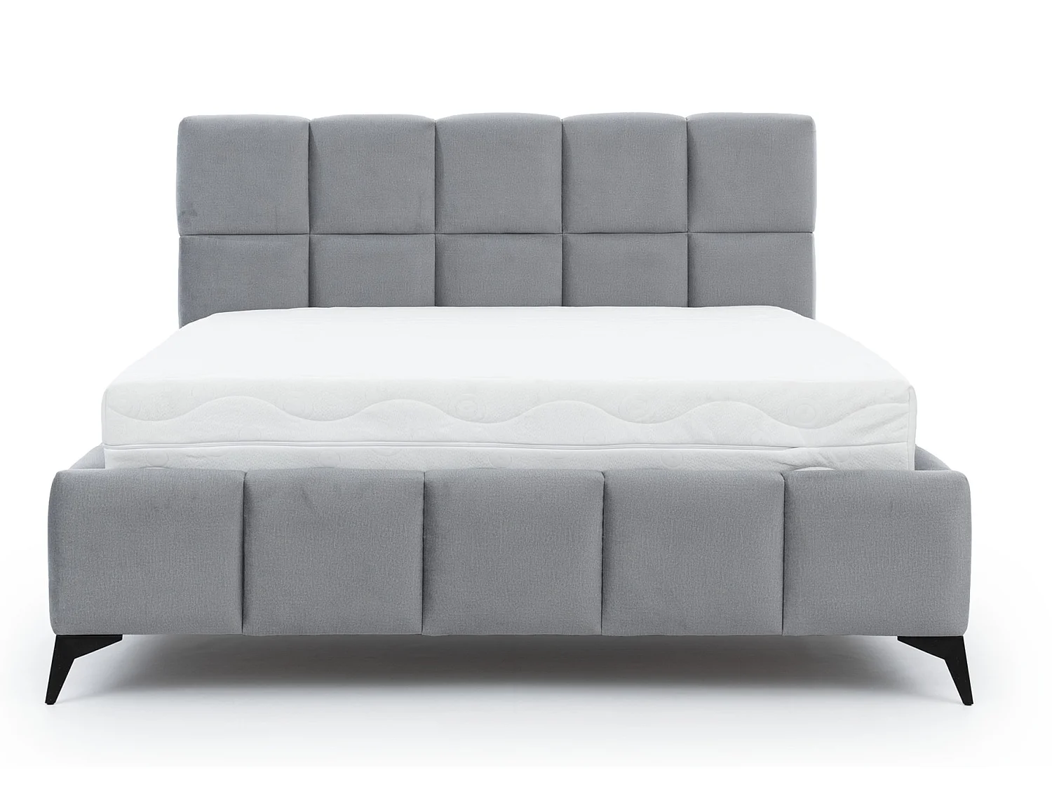 Lit coffre de luxe velours capitonné Mister-Couleur Bleu pétrole-180x200