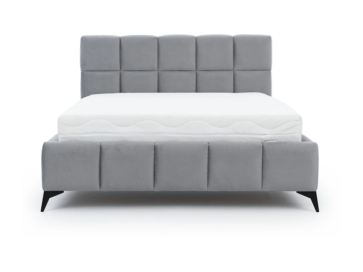 Lit coffre de luxe velours capitonné Mister-Couleur Rose poudré-160x200