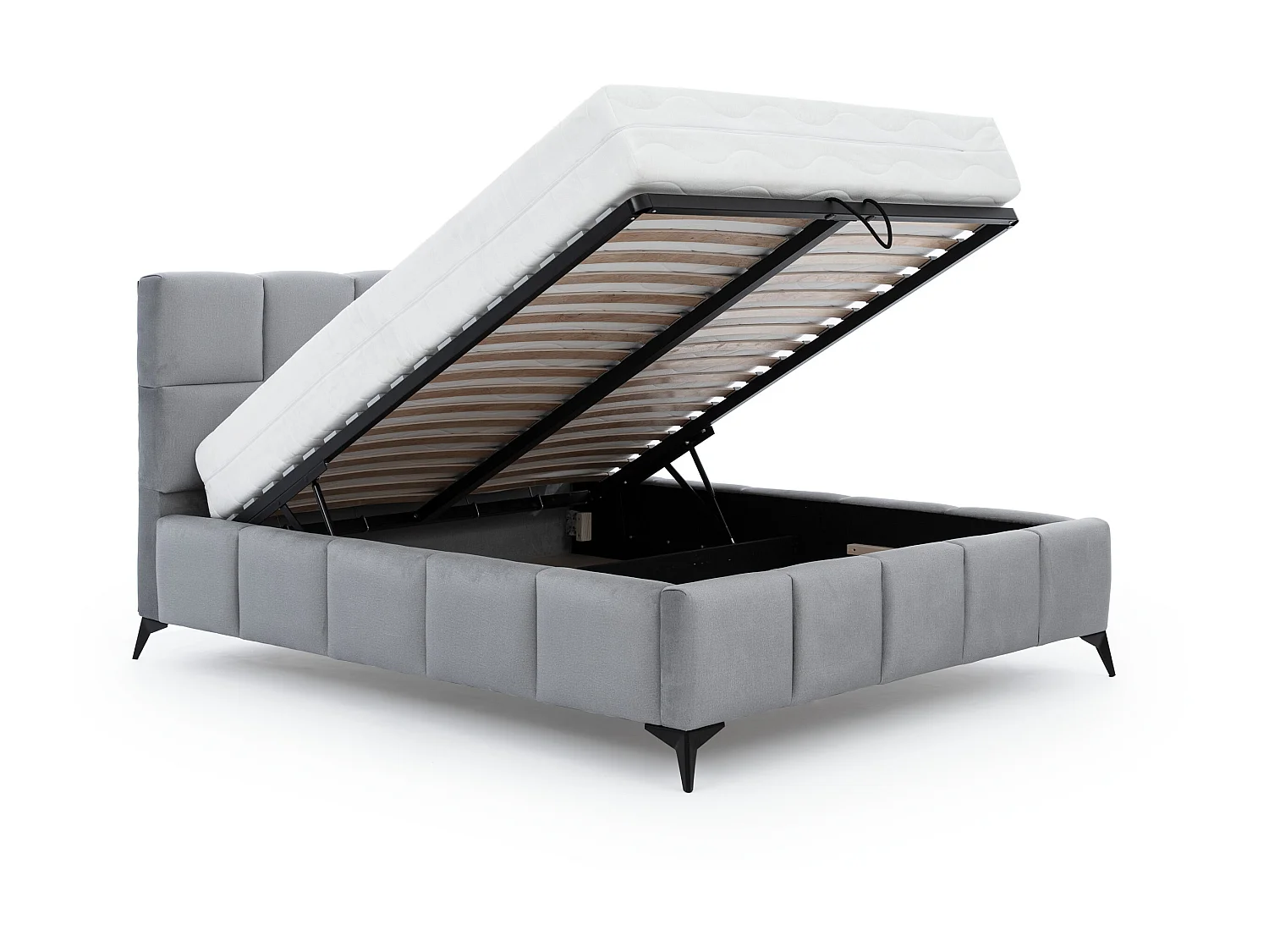 Lit coffre de luxe velours capitonné Mister-Couleur Bordeaux-160x200