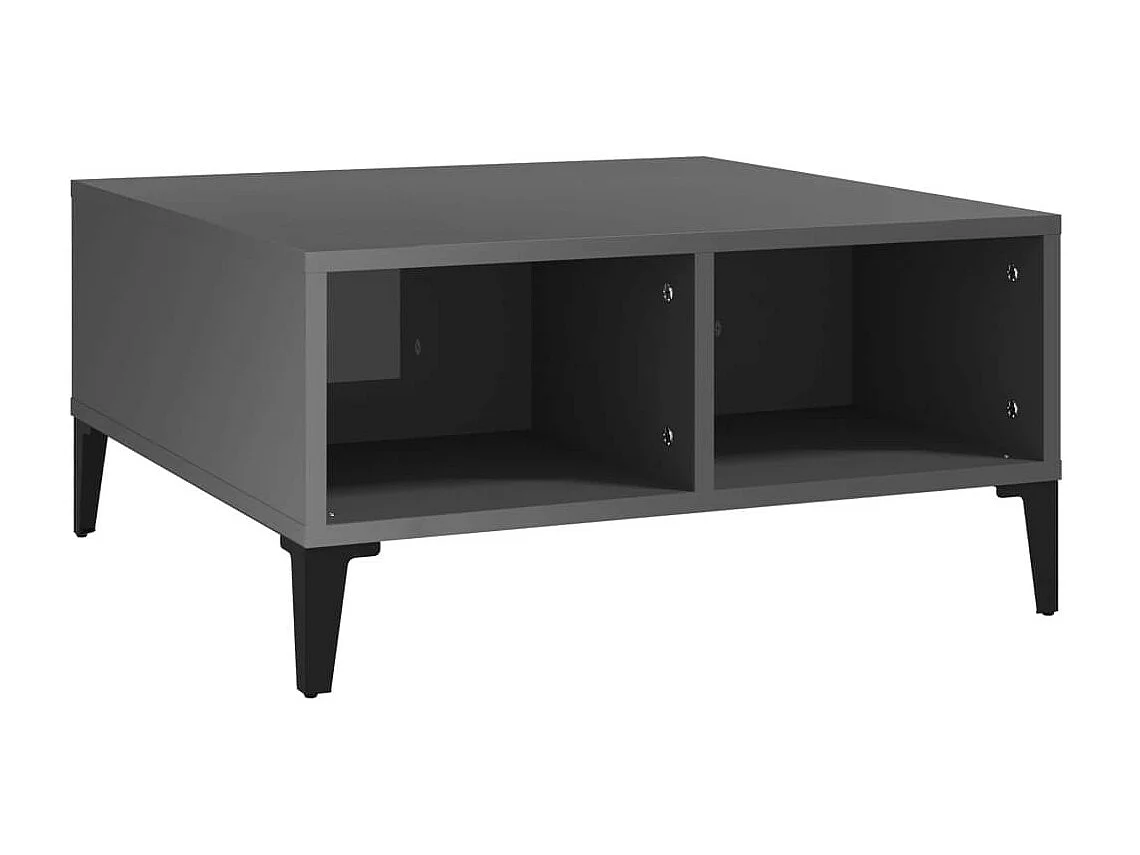 Table basse Gris brillant 60x60x30 2