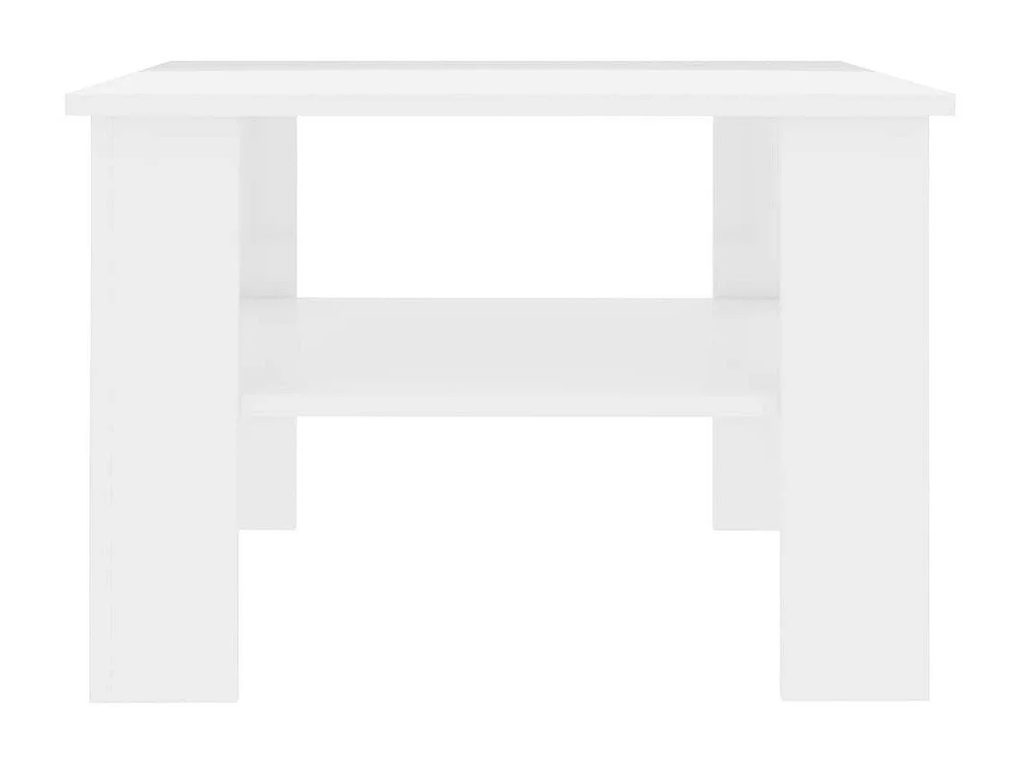 Table basse Blanc brillant 60 x 60x42