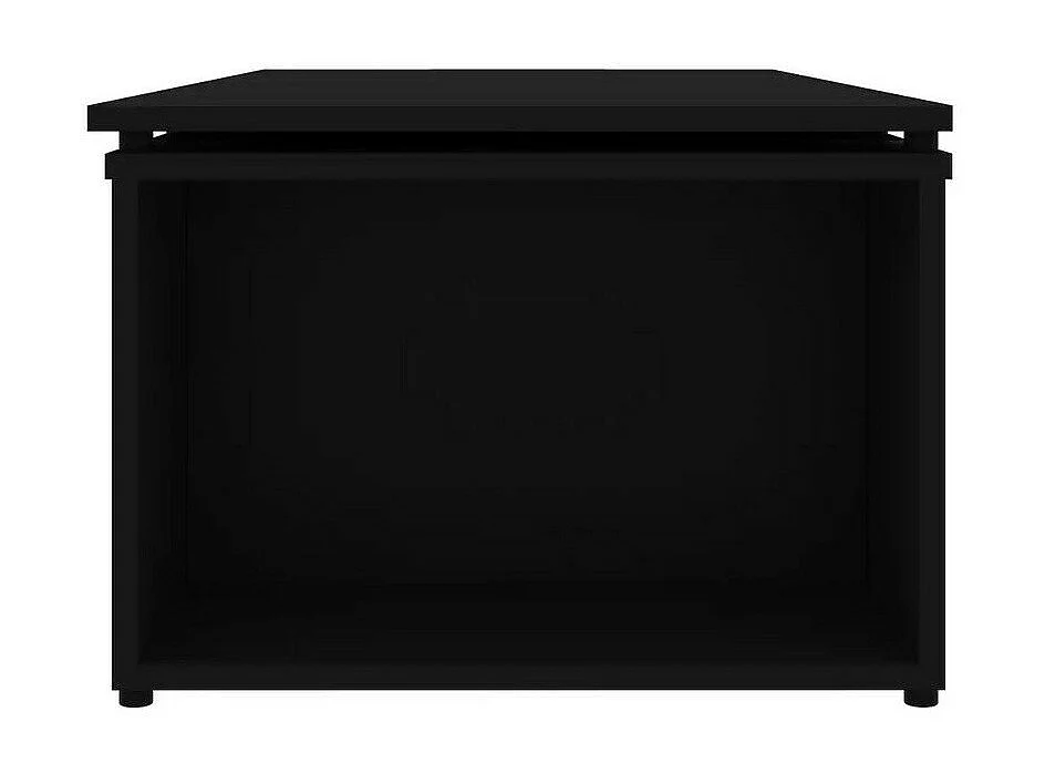 Table basse modulable bois noir Etif