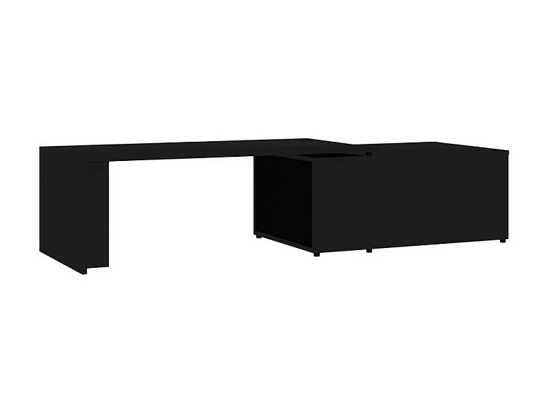 Table basse modulable bois noir Etif