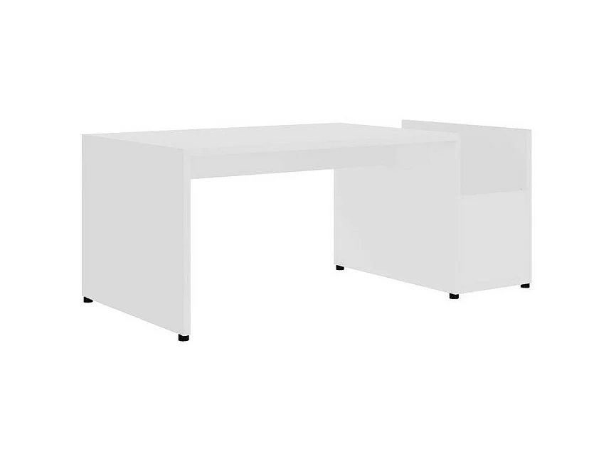 Table basse bois blanc Tessia 90cm