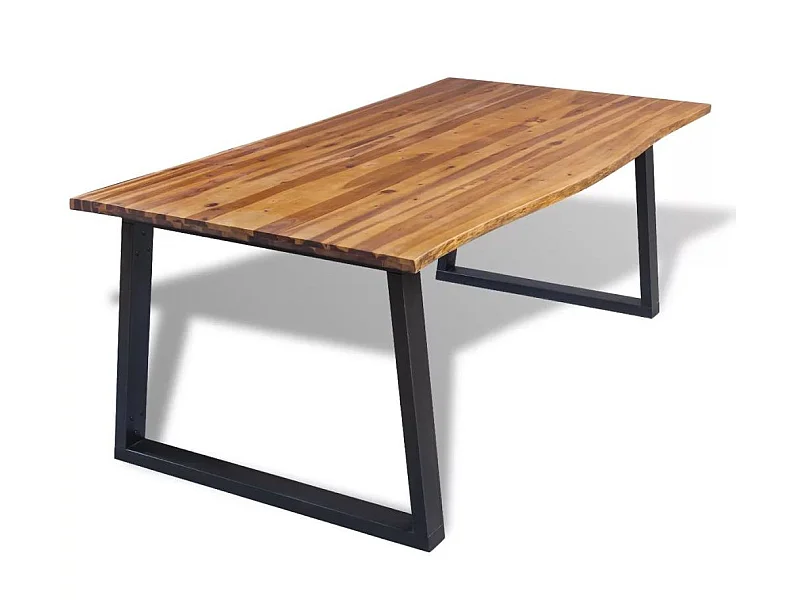 Table basse bois d'acacia massif Paula 110