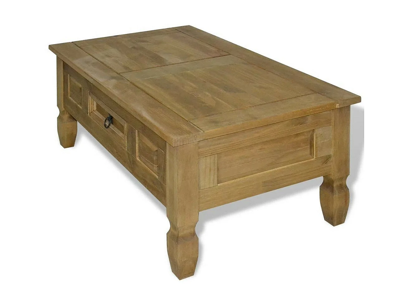 Table basse pin massif naturel Mexica