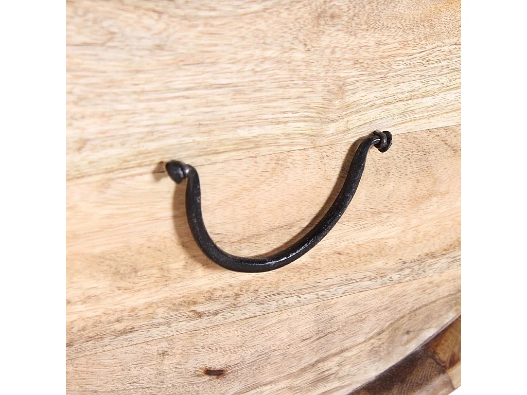 Table Basse bois de manguier avec rangement Induka