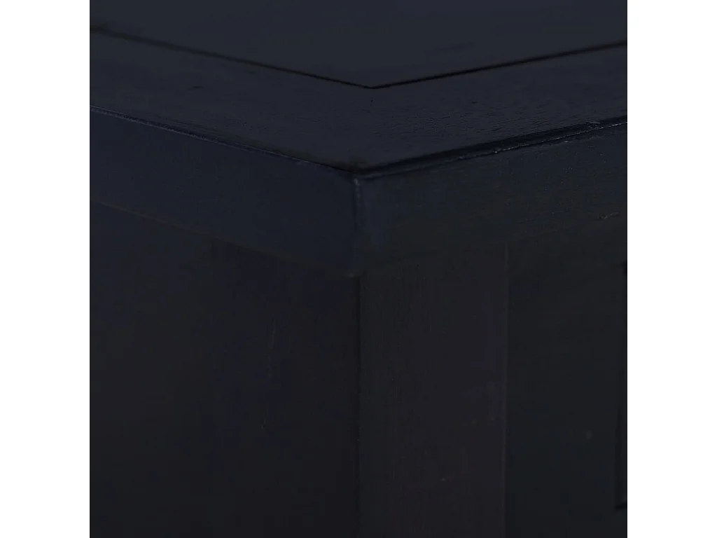 Table basse Café noir clair 68x68x30 Bois d'acajou massif