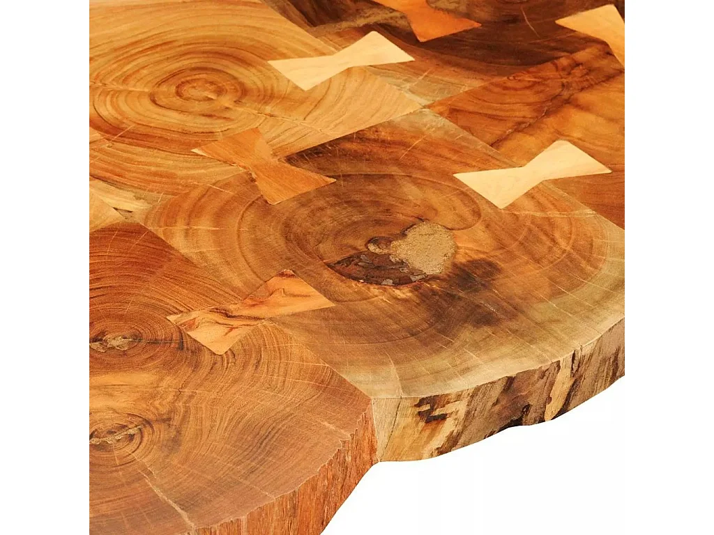 Table basse bois massif finitione 6 troncs Will