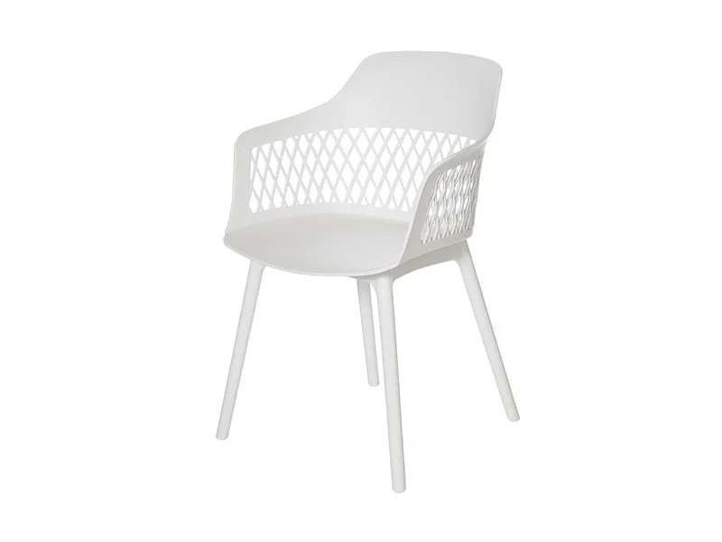 Chaises en polypropylène Kadena-Couleur Blanc