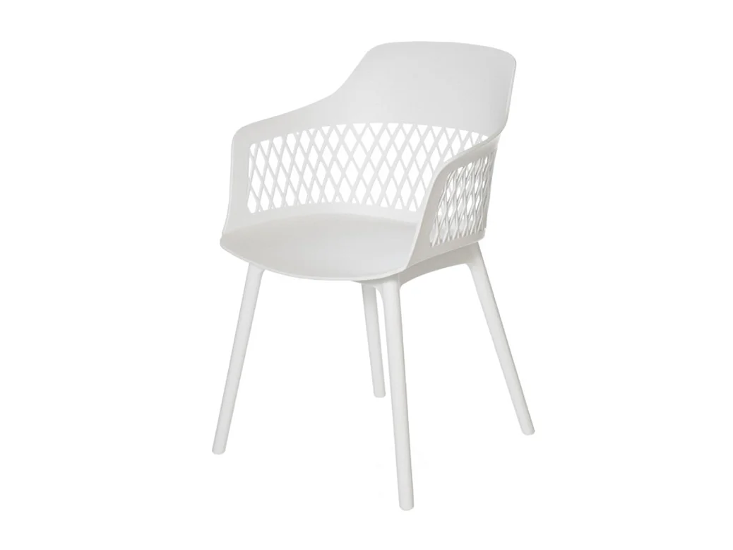Chaises en polypropylène Kadena-Couleur Blanc