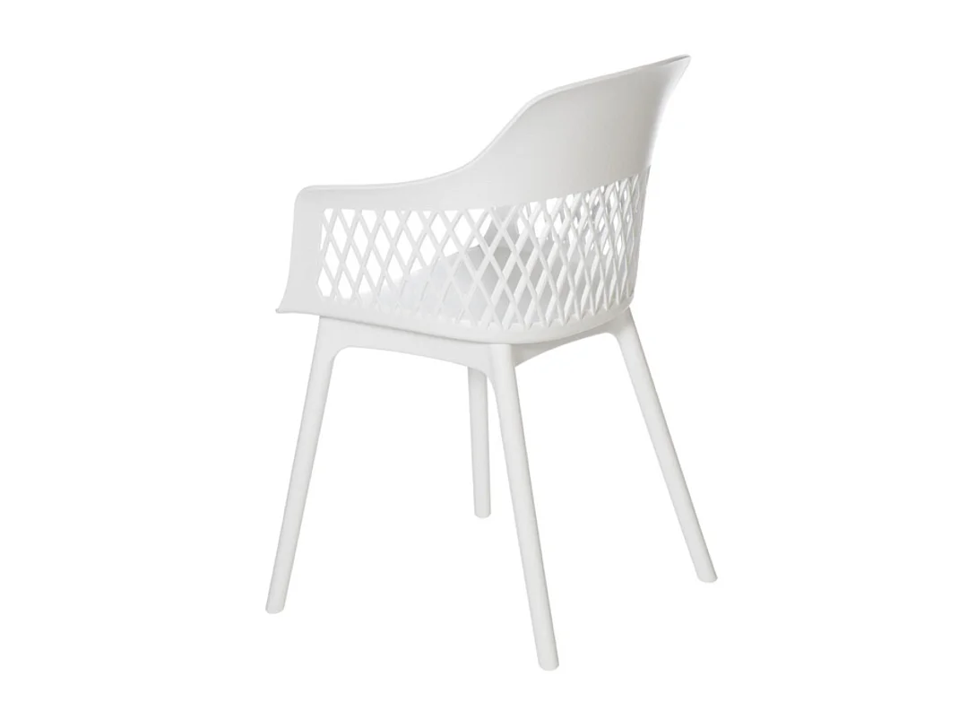 Chaises en polypropylène Kadena-Couleur Blanc