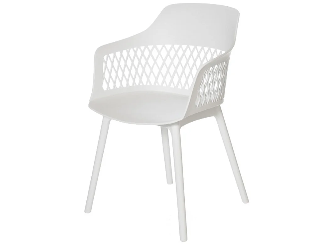 Chaises en polypropylène Kadena-Couleur Blanc