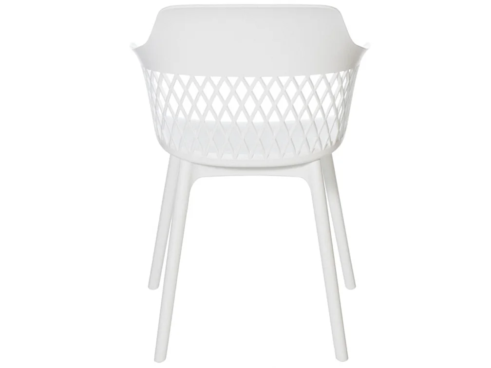 Chaises en polypropylène Kadena-Couleur Blanc