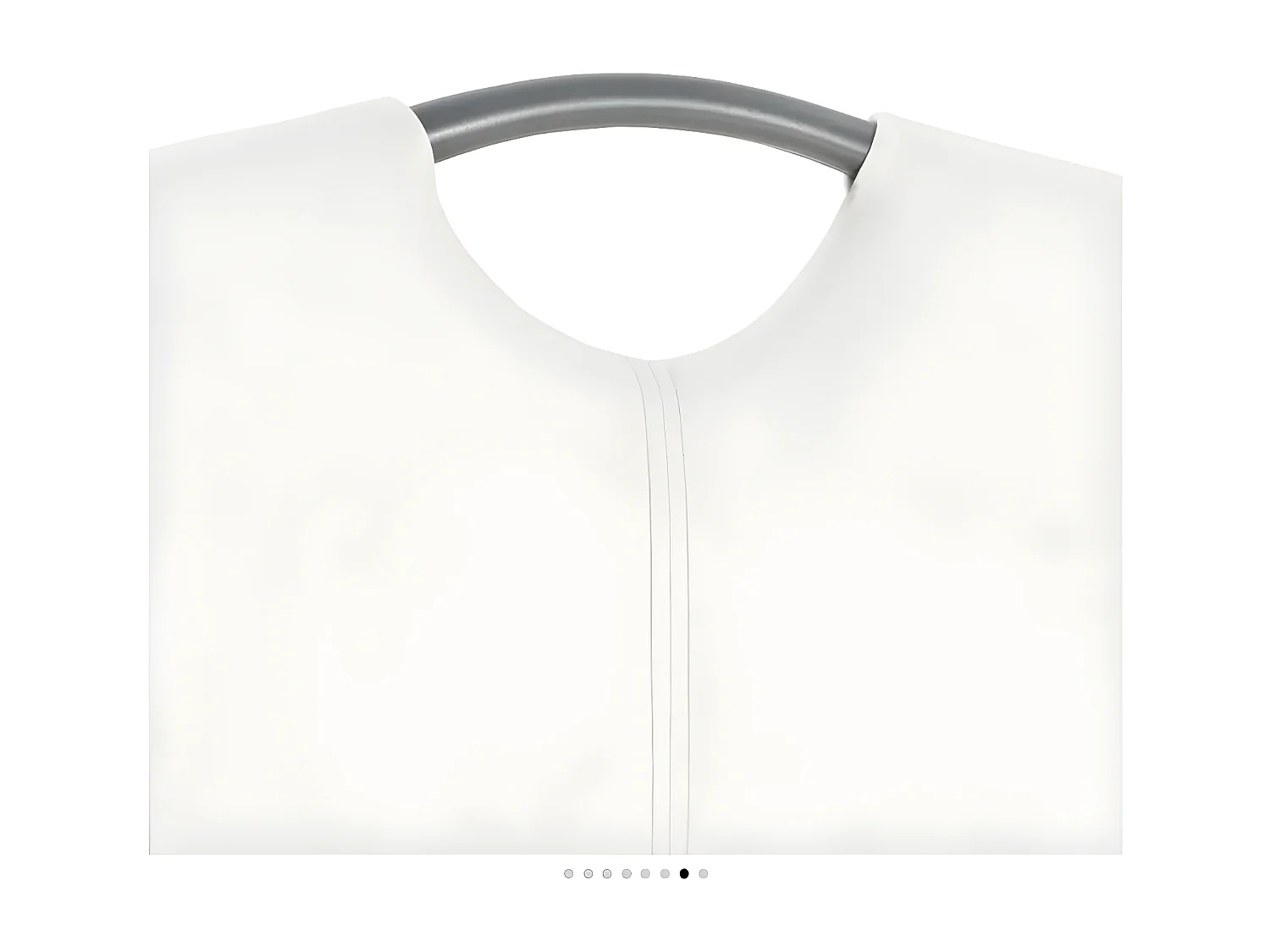 Chaise similicuir blanc et pieds métal chromé Mikarelane - Lot de 2