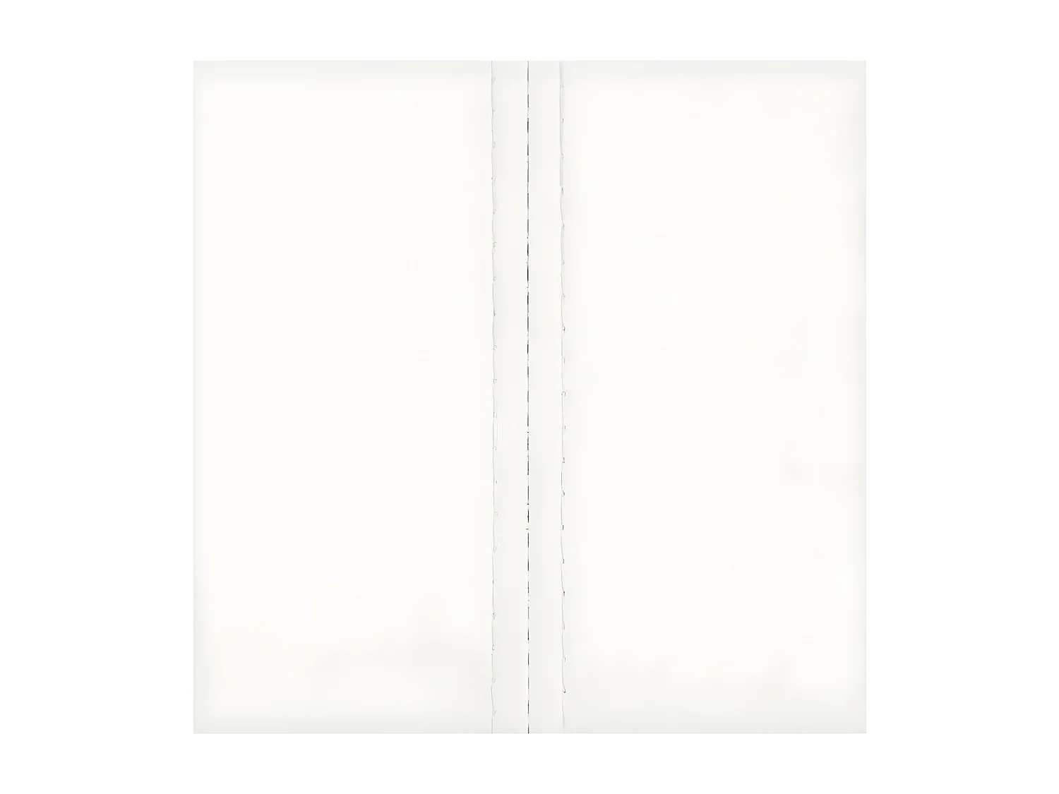 Chaise similicuir blanc et pieds métal chromé Mikarelane - Lot de 2