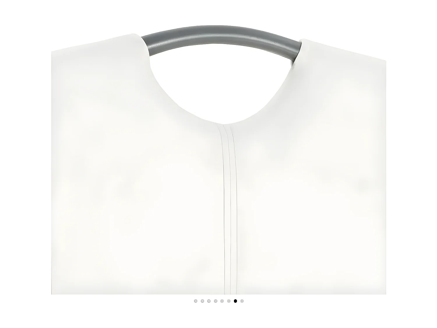 Chaise similicuir blanc et pieds métal chromé Mikarelane - Lot de 6